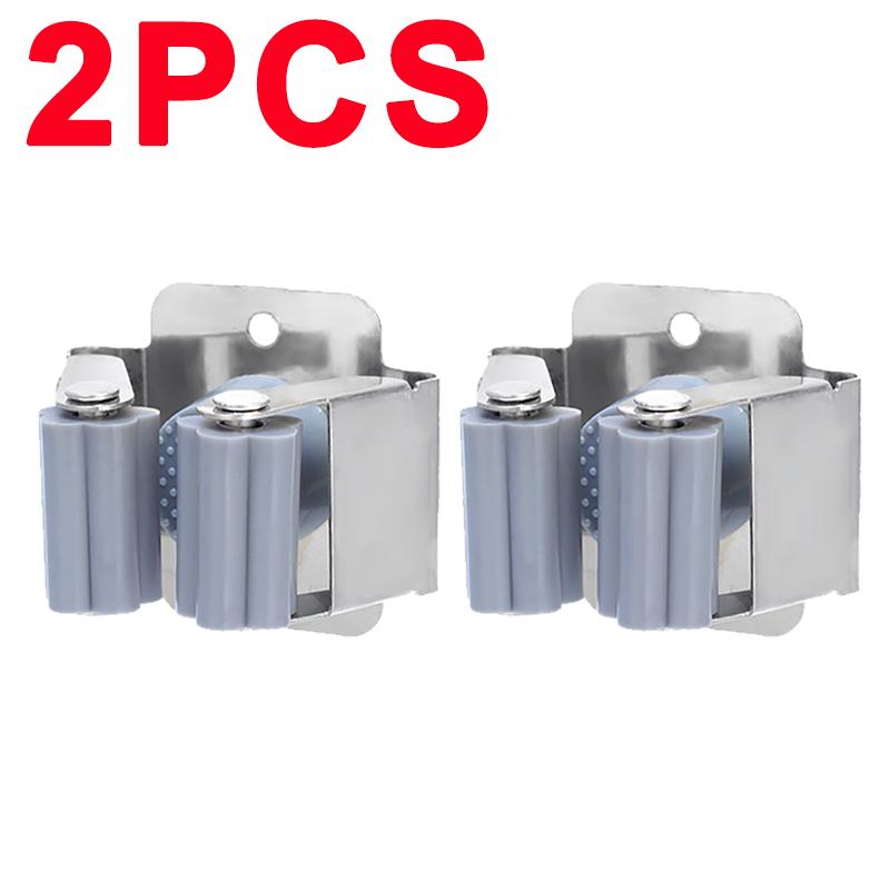 5/1 шт. самоклеящиеся зажимы для держателя швабры из нержавеющей стали, держатель для швабры с винтом, полка для органайзера для кухни и ванной комнаты