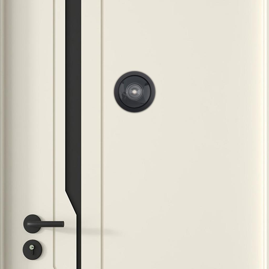Solid Brass 16mm Door Peephole 200 Degree HD Lens Privacy Cover Heavy Duty Includes Drill Bit Universal 35-60mm Solid Wood Door