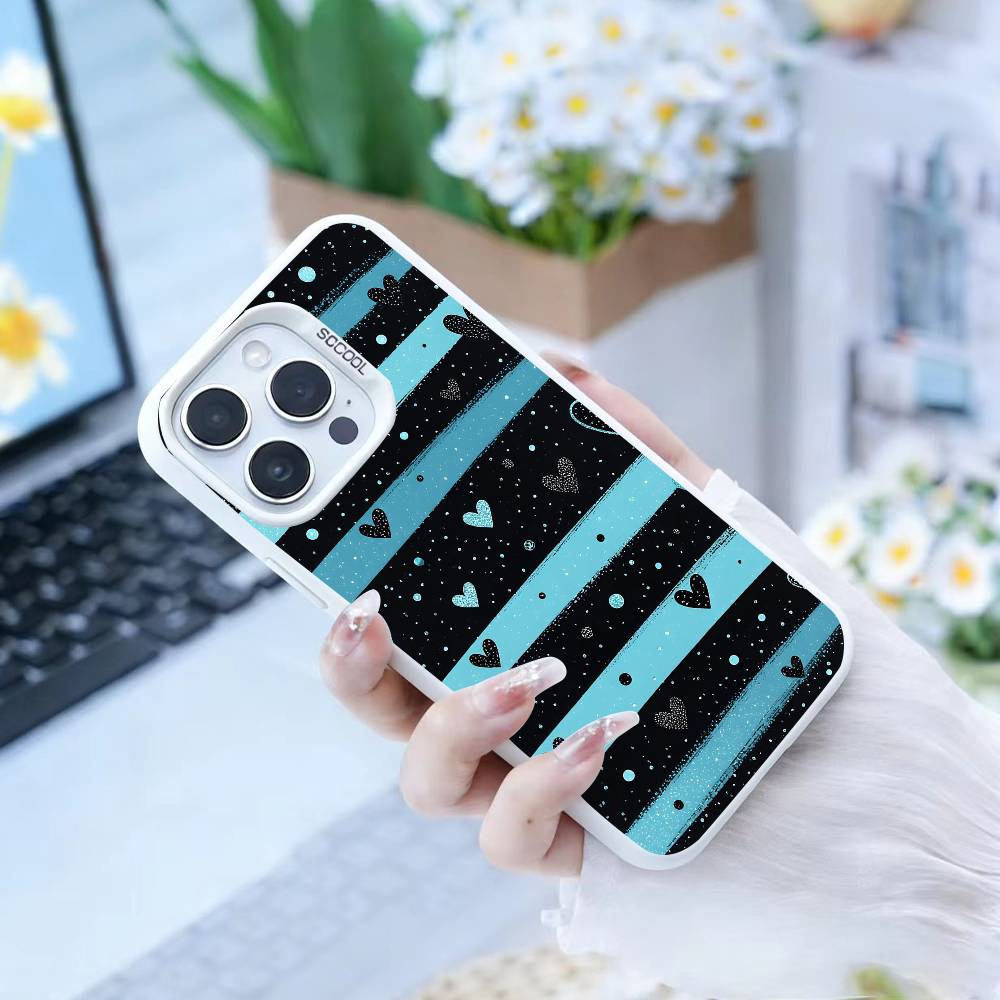 Y2k I-INS Граффити Чехол для Телефона Для IPhone 16 17 15 14 12 13 Pro Max Черный Цвет Ударопрочный Чехол
