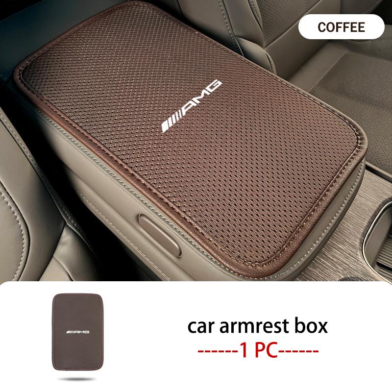 bqfmlj1 Hot 2026 Car Armrest Box Mats Memory Foam Vehicle Arm Rest Pads For Mercedes Benz AMG C180 C300 W124 W176 W177 C200 C260 GLC CLE