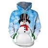 2024 Men's Hooded Hoodies Prints Merry Christmas Theme Graphic Sweatshirt Drawstring Long Sleeve Streetwear Tops Men's Clothing