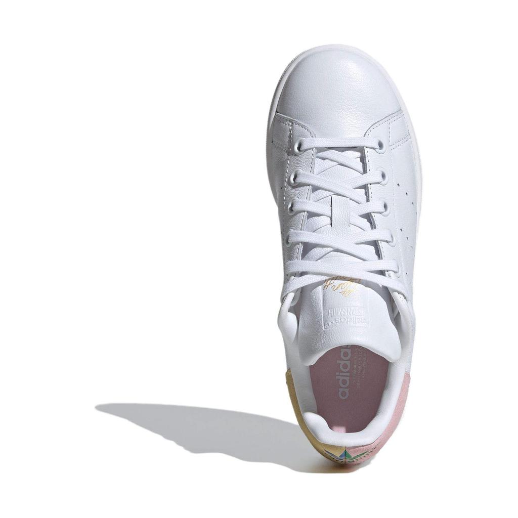 Adidas Детские кроссовки Stan Smith J Patchwork Heel White Bluebird Green IE0356