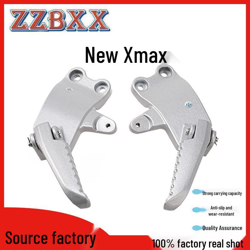 SYM Motorcycle Parts: New Xmax Folding Aluminum Alloy Pedals & Rear Seat Footrests