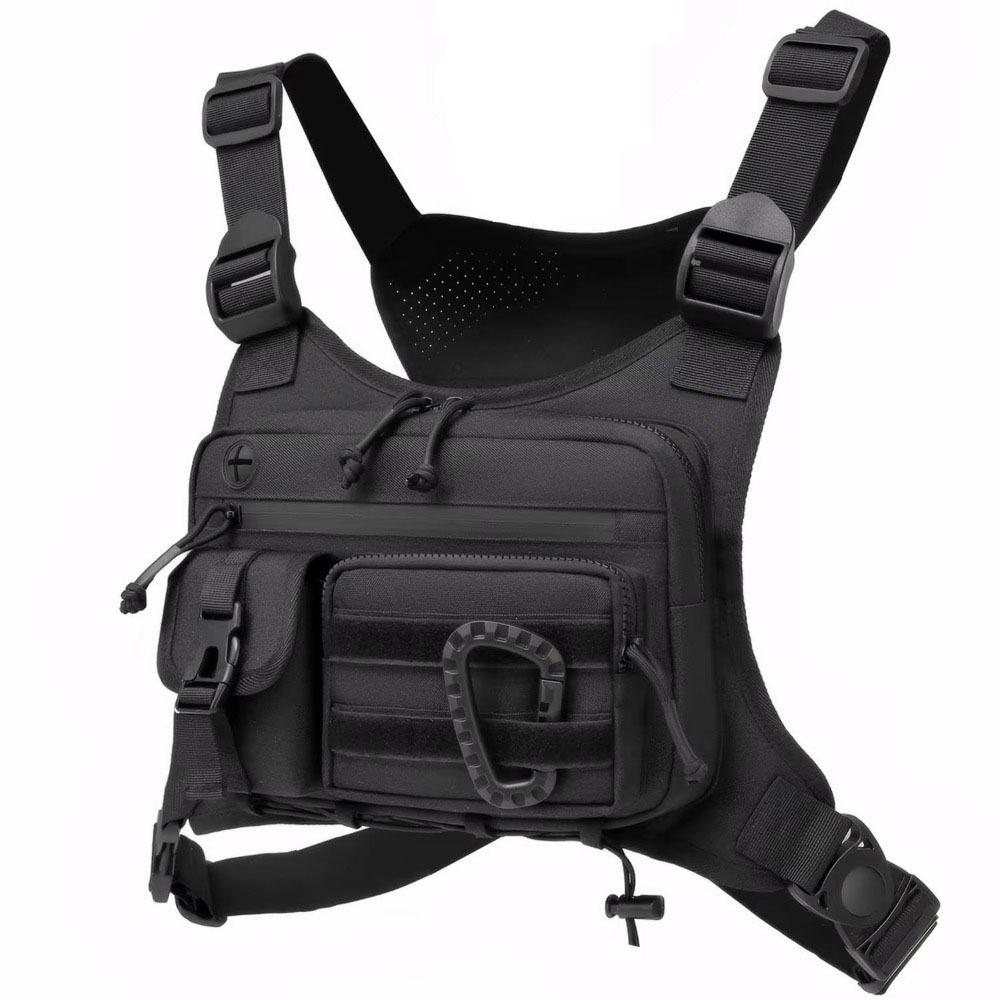 Adjustable Multi-functional Chest Bag Water Resistant Outdoor Chest Bag Sports Vest Bag Hiking