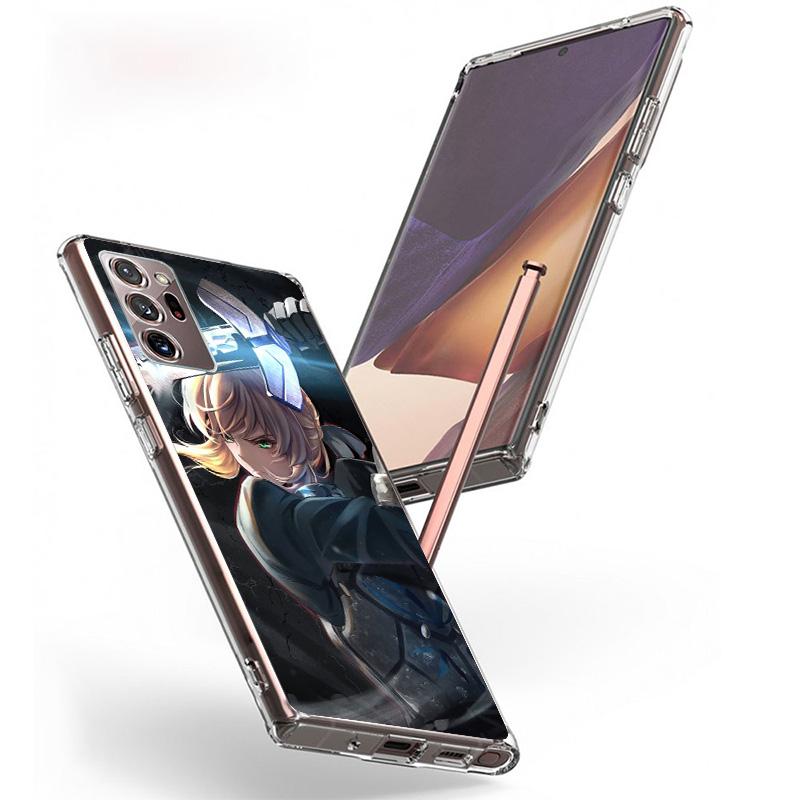 Чехол для телефона Fate Zero Stay Night Saber для Samsung Galaxy S24 S25 Edge S26 Ultra S23 S22 S21 Plus S20 FE + Персонализированная печать Cov