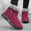 Женские повседневные нескользящие туфли на плоской подошве, женские мягкие легкие утолщенные ботинки, теплая удобная обувь для зимы