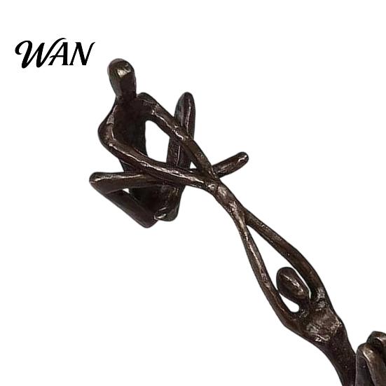 Artistic Double Handle Figure Lover Sculpture Resin Abstract Art Statue Man Lifting Women Couple Decor Dancing Figurine for Anniversary Wedding