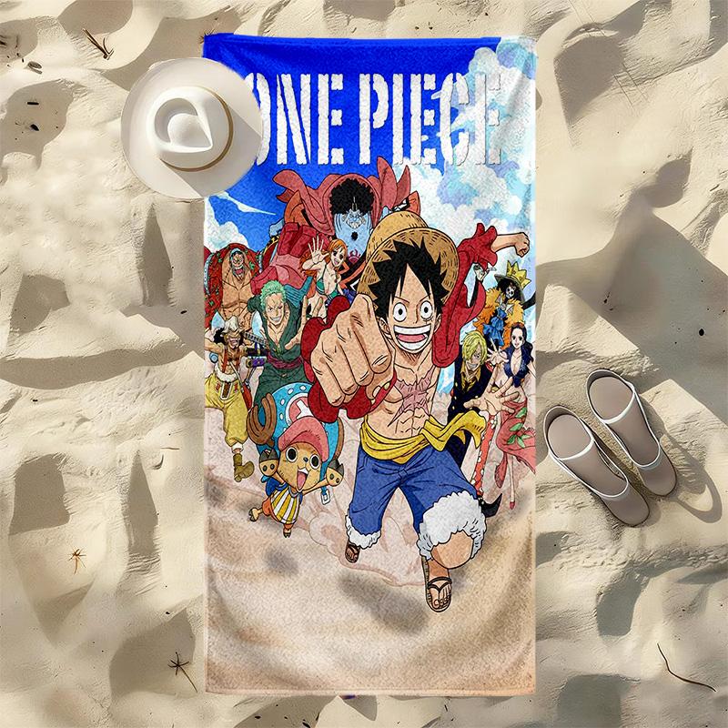 One Piece Stylish Digital Printing Beach Towel Quick‑Drying Absorbent Blanket for Beach Pool Gym Travel C373