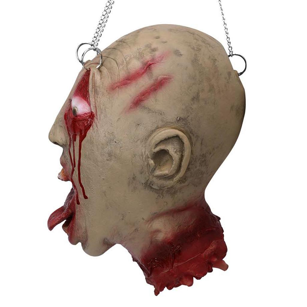 Реквизит Страшные висящие украшения с отрубленной головой Голова кровавого трупа в натуральную величину