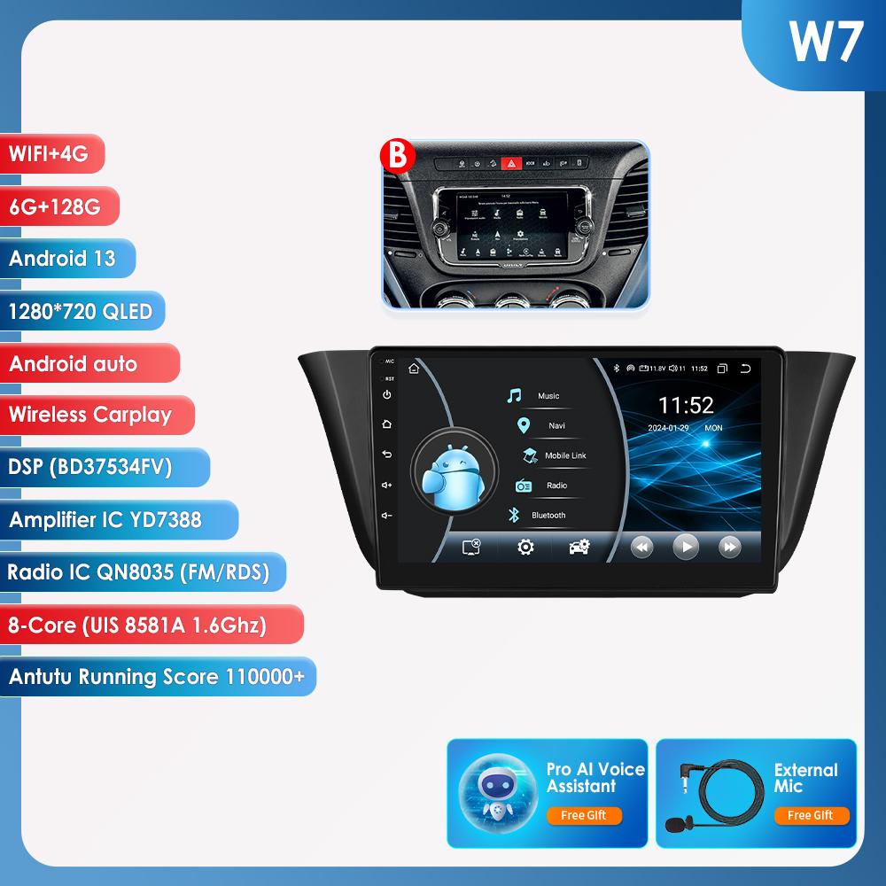 Hizpo 4G 9'' AI интеллектуальная система беспроводной CarPlay Android авто радио для Iveco Daily 2013-2021 автомобильный мультимедиа GPS 2din интеллектуальный экран DVR Cam