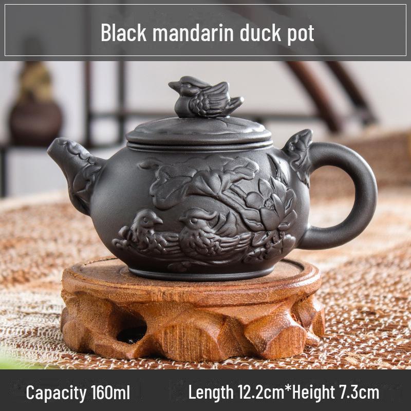 Коллекция чайников из фиолетовой глины: 72 модели, чайники Zhuni Xishi объемом 120–200 мл, идеально подходящие для утренних рынков