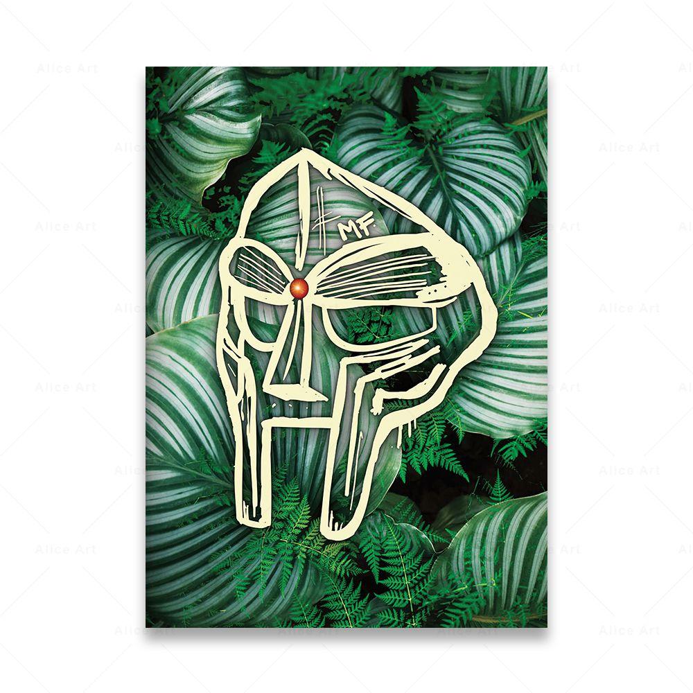 Певица Madvillain MF Doom плакаты Декор комнаты Хип-Хоп Рэп Музыкальный Альбом Звезда Настенная Картина на Холсте Для Гостиной Домашний Декор