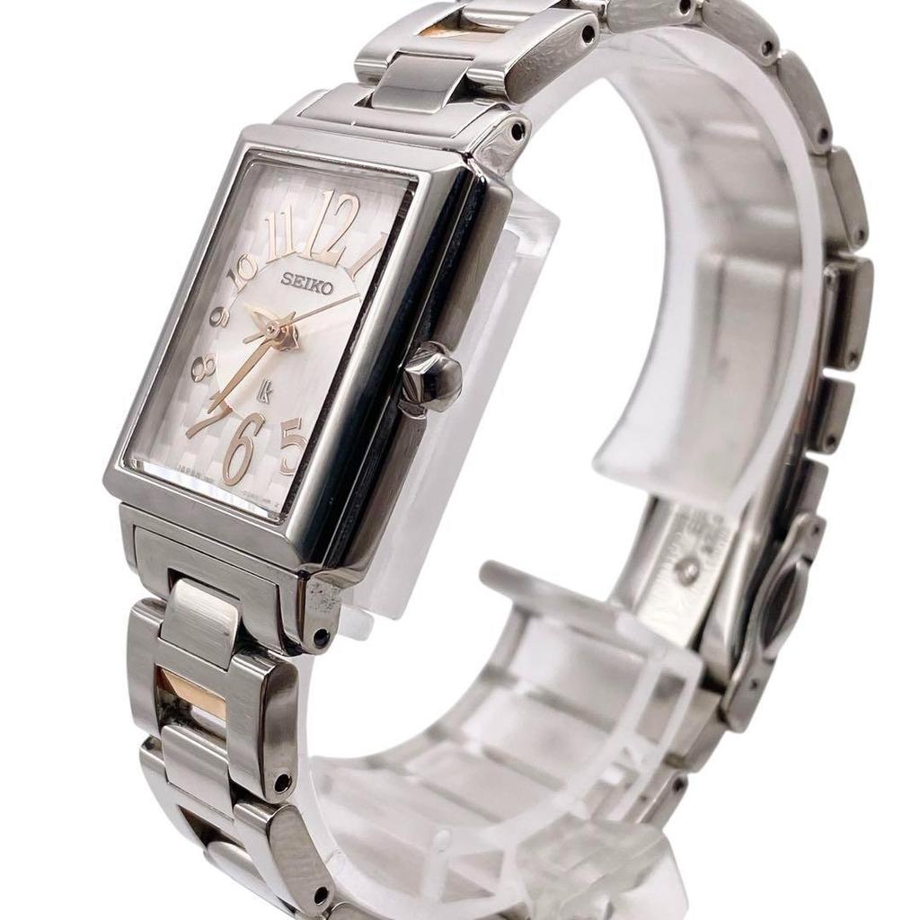 [Б/У] SEIKO Lucia Square Серебряные женские кварцевые часы 913