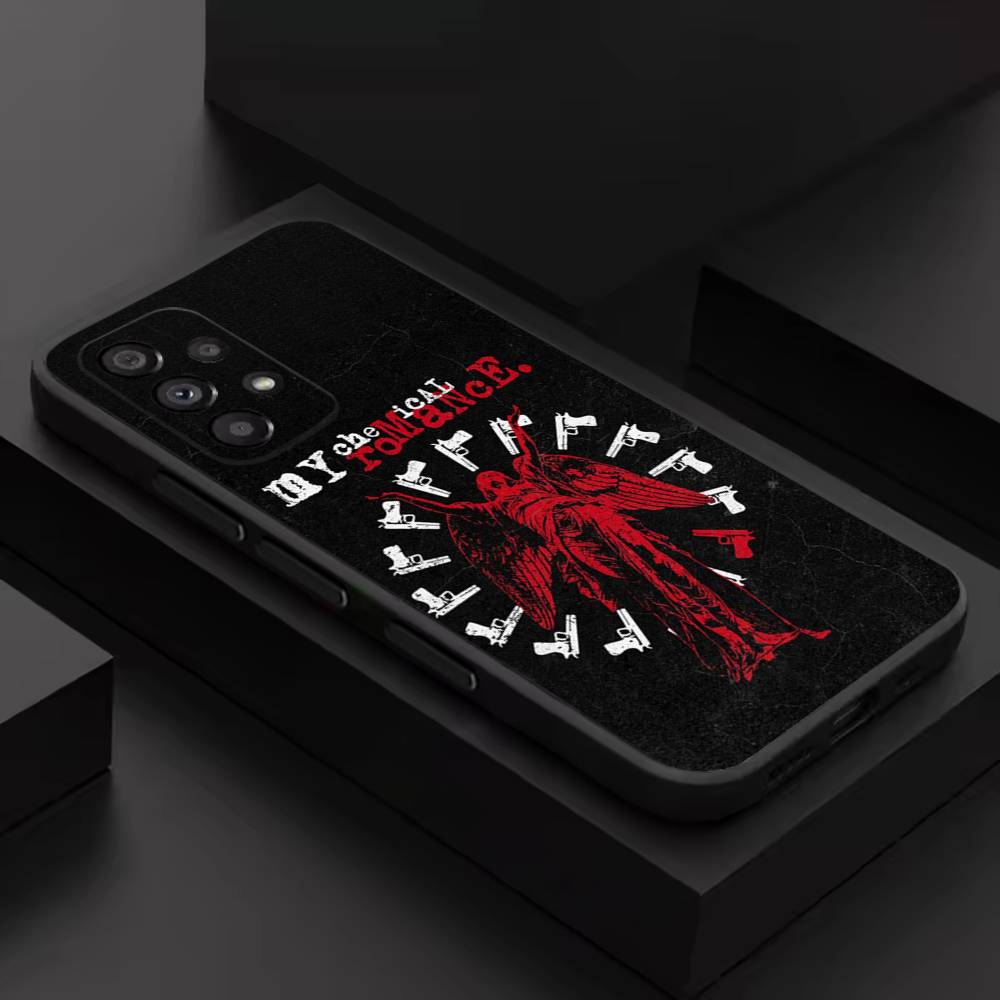 My Chemical R-Romance Band For Samsung S 26,25,24,23,22,30,21,10,9,Ultra,Plus,Lite,FE,4,5G Black Soft Case Phone Case