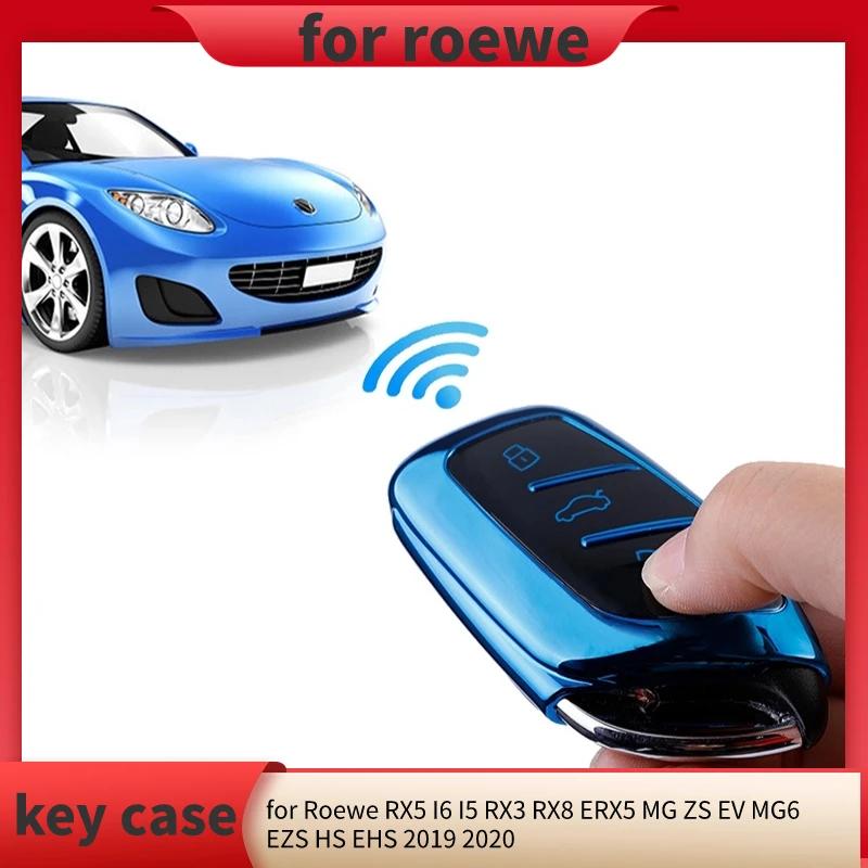Чехол-брелок из ТПУ для Roewe RX5 I6 I5 RX3 RX8 ERX5 MG ZS EV MG6 EZS HS EHS 2019 2020, чехол для дистанционного ключа автомобиля, аксессуары