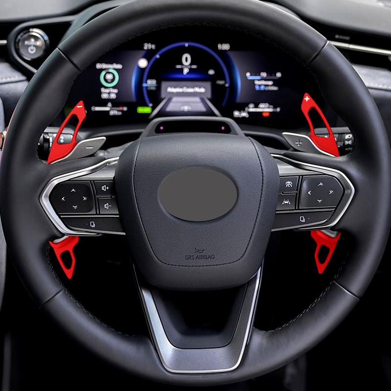 For Lexus Car Steering Wheel Shift Paddle NX RX 350h UX LX ES LS RZ LM LBX 2023 2024 Alloy Shifter Paddles Sticker Accessories