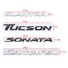 rlapg3 ABS Car Trunk Rear Badge Sticker for Hyundai ELANTRA SANTAFE TUCSON SONATA Logo Auto Decal Emblem Exterior Accessories
