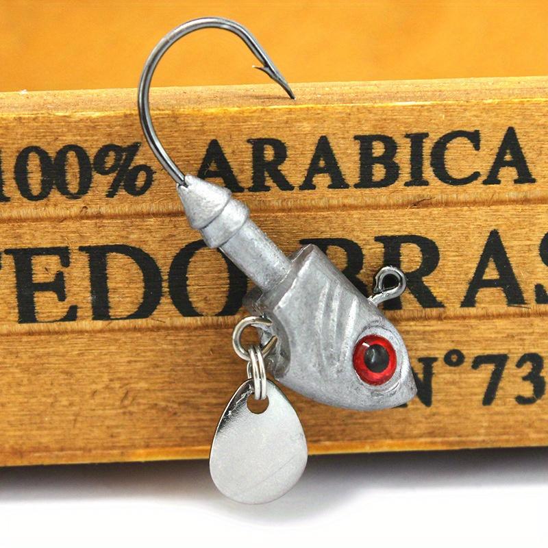 5 шт. джиг-головок для свимбейтов для пресноводной и морской рыбалки - Дизайн головки в виде малька для усиления привлекательности и мощности подсечки