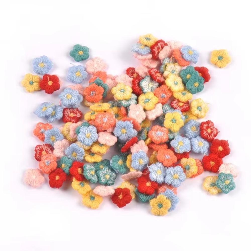 50 шт./лот 1,5 см мини-цветочные аппликации подсолнечник наклеивающиеся нашивки материалы для дизайна одежды