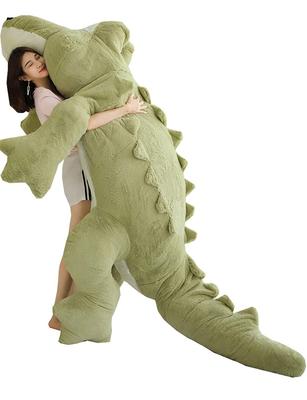 MIXUS Plush Extra Large Crocodile Large Crocodile Stuffed Animal/Crocodil/Hugging Pillow/Giant (Зеленый, 160см)