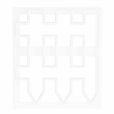 Форма для печати забора из помадки, форма для резки, форма для украшения бордюра для торта, инструмент для выпечки