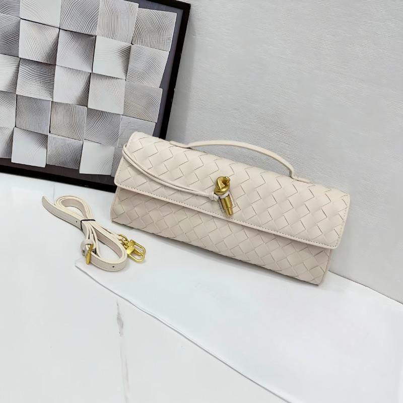 Hand-woven Bag, Hardware Lock, Dinner Bag, High-end Shoulder Bag, Women's Underarm Clutch Bag