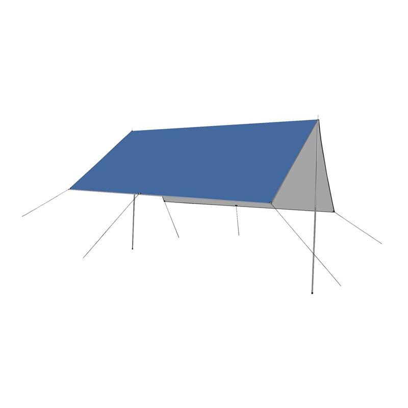 Awning With Support Pole Rope Peg Waterproof Tarp Tent Shade Garden Sunshade Outdoor Camping Sun Shelter Beach Hammock