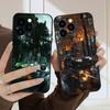 Машина в дождь Для iPhone 16 E 15 P ro 14 13 Plus 12 mini 11 Pro Max XR Xs M ax X 7 8 6 6S 2022 16E силиконовый мягкий чехол для телефона