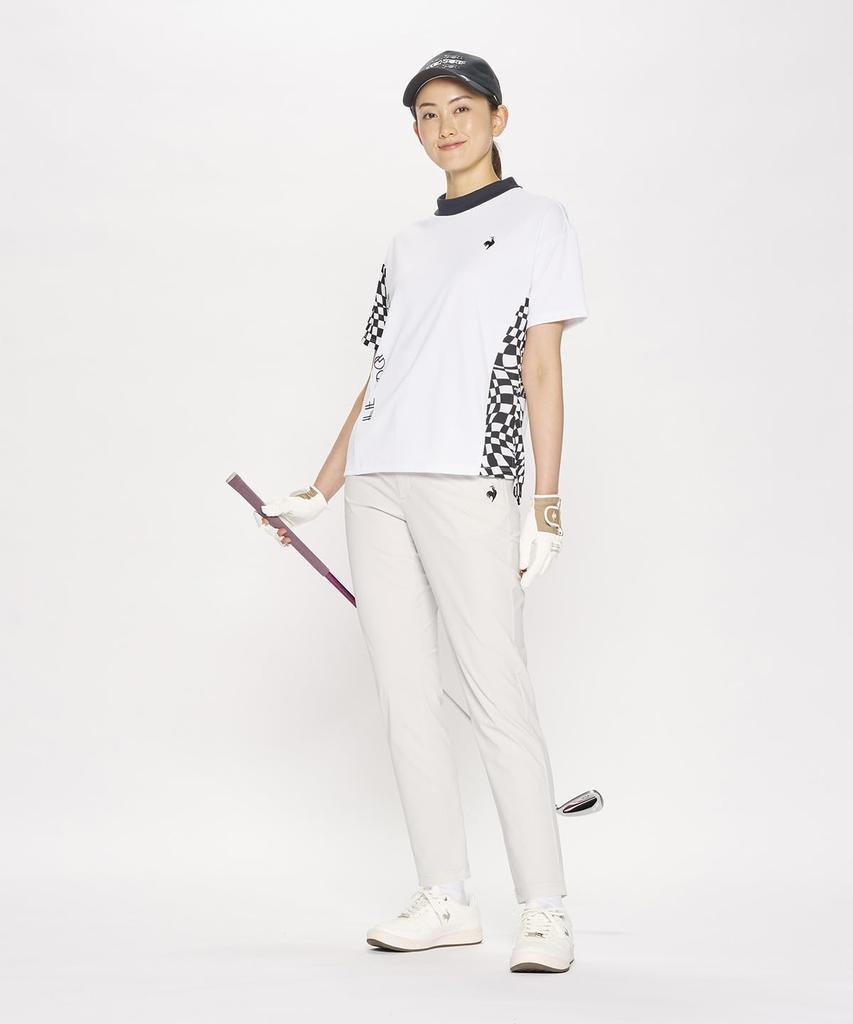 Coq Sportif Golf Quarter One Tuck Cool Cool Summer GY00 [Le Golf] Pants, Length, Nylon, Feel, Feel, Golf, LG5SLP52L, Women's, (Gray)