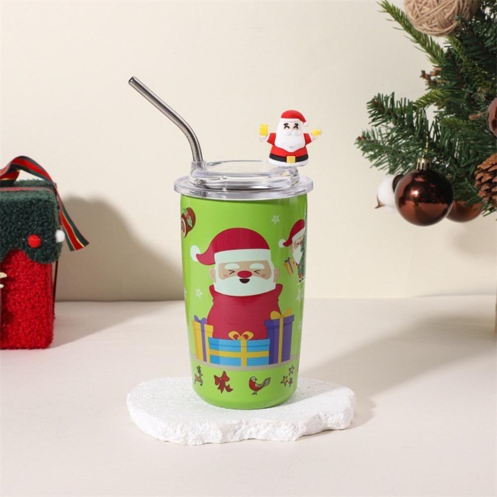 Термокружка 460 мл Рождественская Изолированная Кружка Герметичная Кружка для Американского Кофе Посуда для Напитков