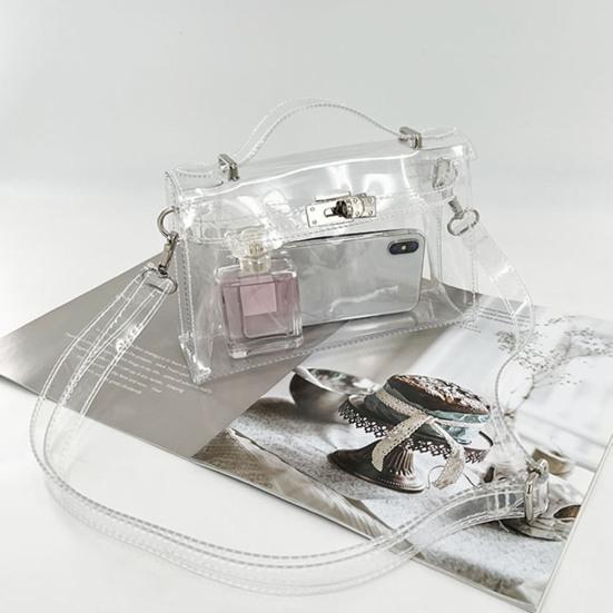 Женская сумка через плечо Стильная прочная прозрачная сумка Элегантный модный кошелек для концертного спортивного мероприятия