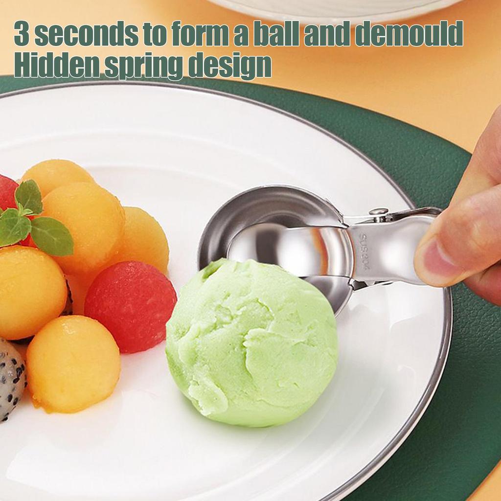 Ложка для мороженого Сверхпрочная ложка для мороженого Эргономичная ручка Сверхпрочная ложка-шарик Лопатка для соскабливания Формовочная Мерная Порционная