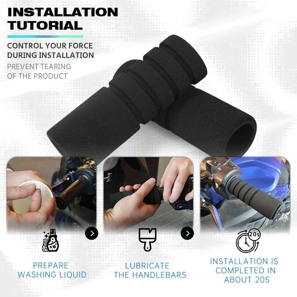 Shock Absorption Motorcycle Handle Grips Non-slip Motocross Moto Grip Motorcycles Accessories