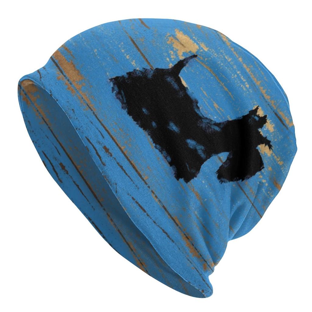 Шапка-бини Scotties, вязаные шапки для женщин, унисекс, модные теплые зимние шапки для собак шотландского терьера Skullies, шапки для катания на лыжах