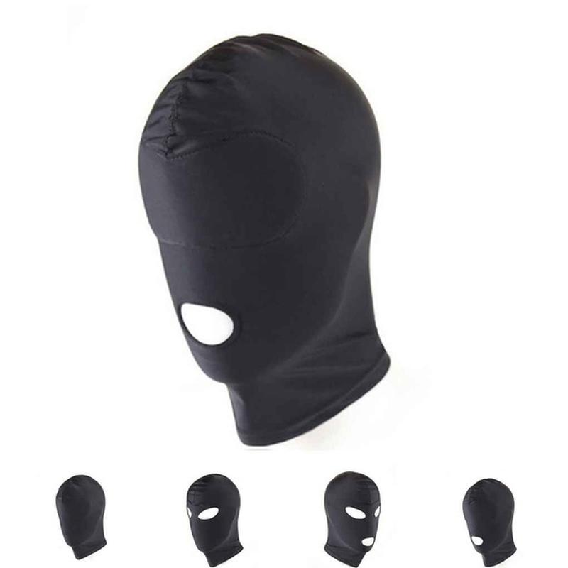 Новая мода Открытый рот глаза бондаж маска для взрослых игровые игрушки для вечеринки косплей головной убор