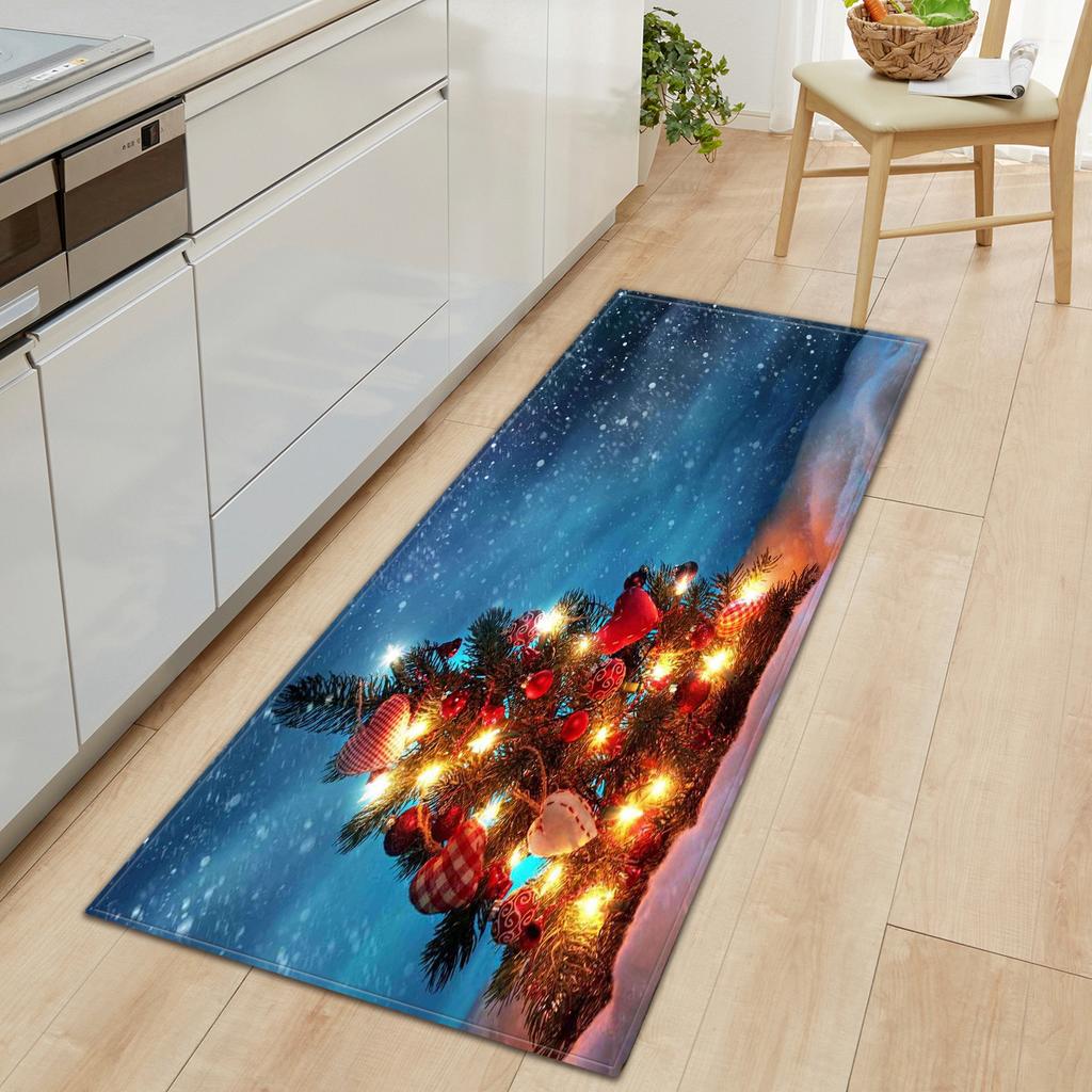 Christmas Kitchen Sand Carpet Doormat Long Floor Mat