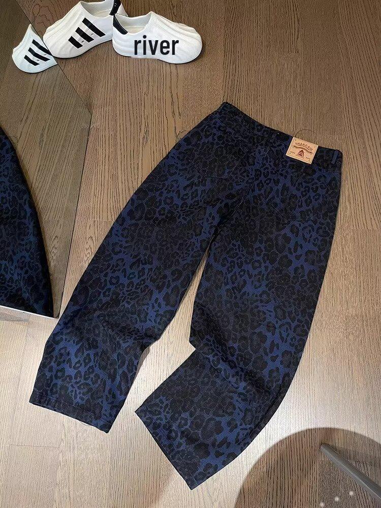 Мужской летний камуфляжный комбинезон с широкими штанинами — модный американский уличный стиль