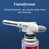 Автоподжиг Кемпинг Газовая Горелка Высокомощные Уличные Портативные Горелки Инструмент Для Выжигания Угля Пикник Барбекю Кулинария Огнемет
