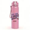 1PC New York Islanders blue orange logo print 750ml colorful plastic sports water bottle leakproof pop up lid with straw for outdoor work home use