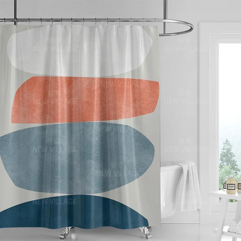 Абстрактная геометрическая граффити шторка для душа скандинавский минимализм водонепроницаемая тканевая занавеска для ванной шторка для душа 180x200