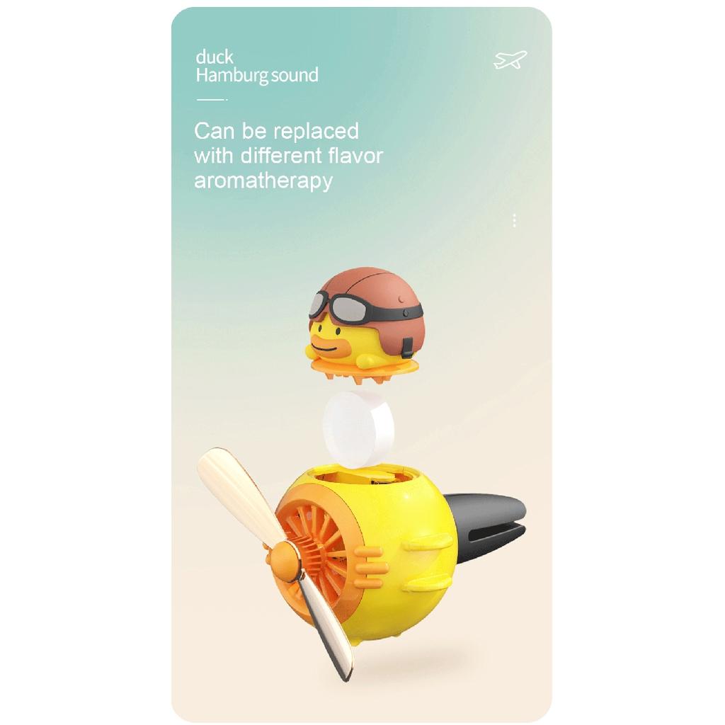 Милый автомобильный освежитель воздуха с мультяшной уткой, автовыпускное отверстие для ароматерапии, зажим для духов, диффузор, украшение для салона автомобиля