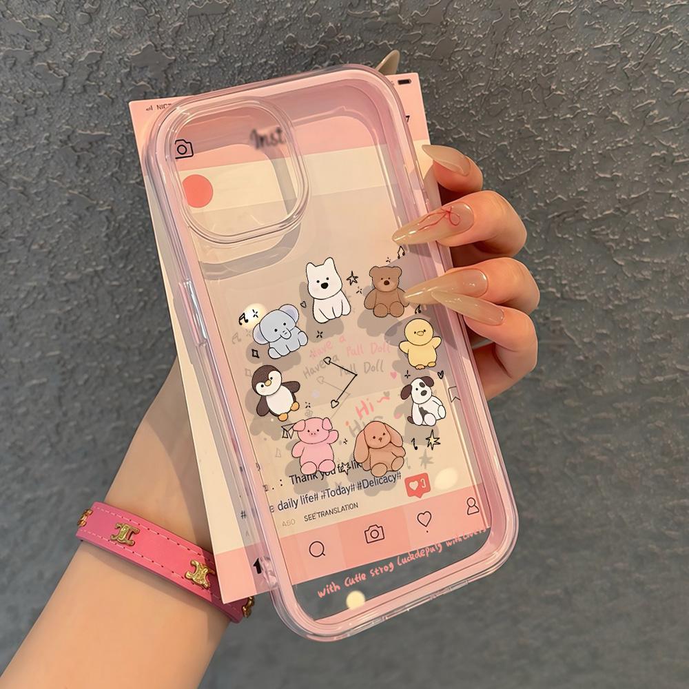 Painted Phone Case for iPhone 17 11 12 13 14 15 16 iPhone 17 12 13 14 15 16 Pro 17 12 13 14 15 16 Pro Max High Quality Painted Animal Cute Phone Case