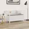 VidaXL White Bench 107x45x75.5 Cm Solid Fir Wood 351774