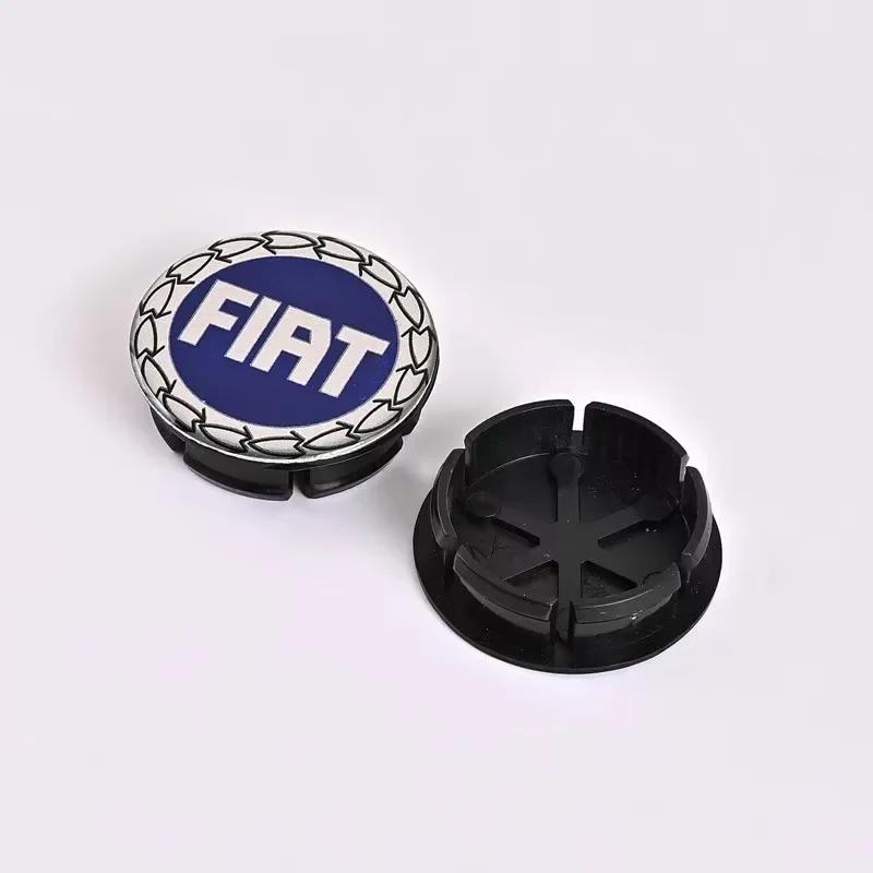 4pcs 50mm 60mm For Fiat 500 Car Wheel Center Hub Original Rim Cap Cover Emblem Badge Auto Styling Accessories