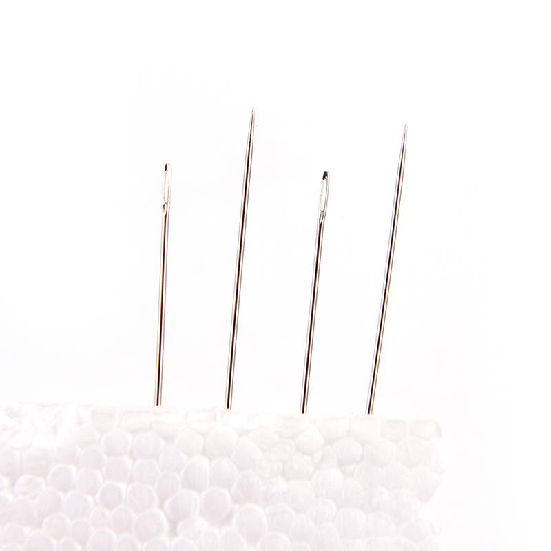 25 шт., иглы для шитья из нержавеющей стали высокой твердости, иглы для шитья крестом, иглы для одежды