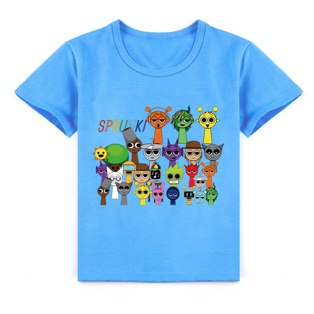 Футболка детская 2D Футболка Sprunki детская с коротким рукавом