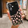 Для Oppo Reno 11F F25 Pro Чехол Милые Цветочные Узоры Мягкий ТПУ Прозрачный Силиконовый Бампер Для Oppo Reno11F F25Pro Чехлы для Телефона Coque
