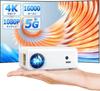 Advanced Edition Ultra Projector for Home Use High Brightness 16000LM 5GWiFi Bluetooth 4K Compatible 1080P Mini Lightweight Short Distance Projection