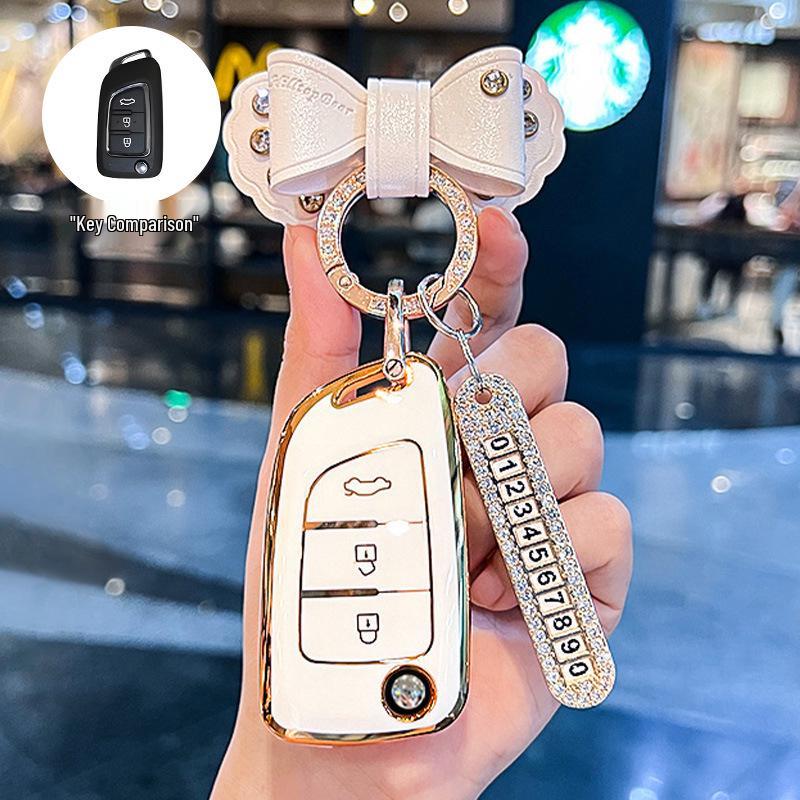 Stylish Key Case for Dongfeng Fengshen AX7, AX3, AX4, AX5, Fengdu MX5, A30 Car Models