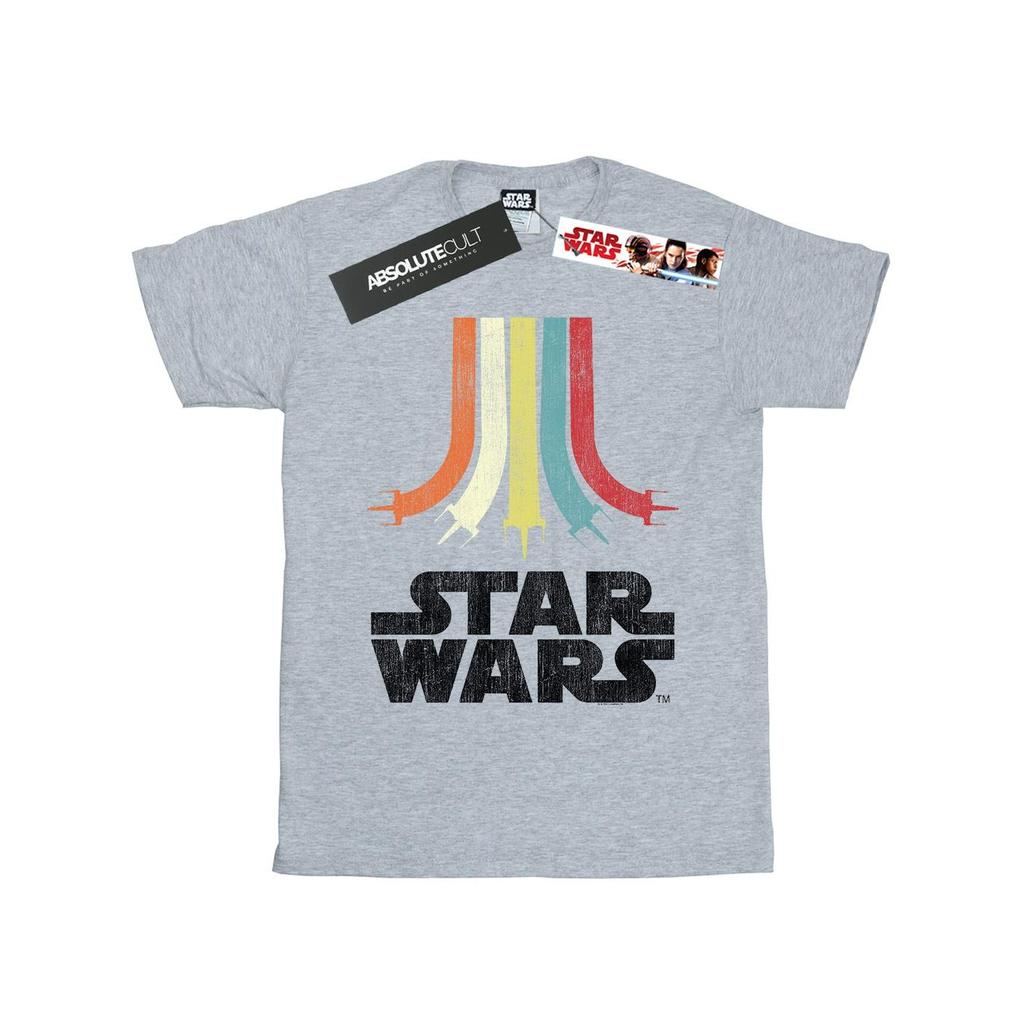Star Wars Womens/Ladies Retro Rainbow Cotton Boyfriend T-Shirt